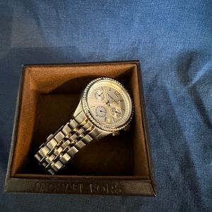 Michael Kors Mixed Metal and crystal watch